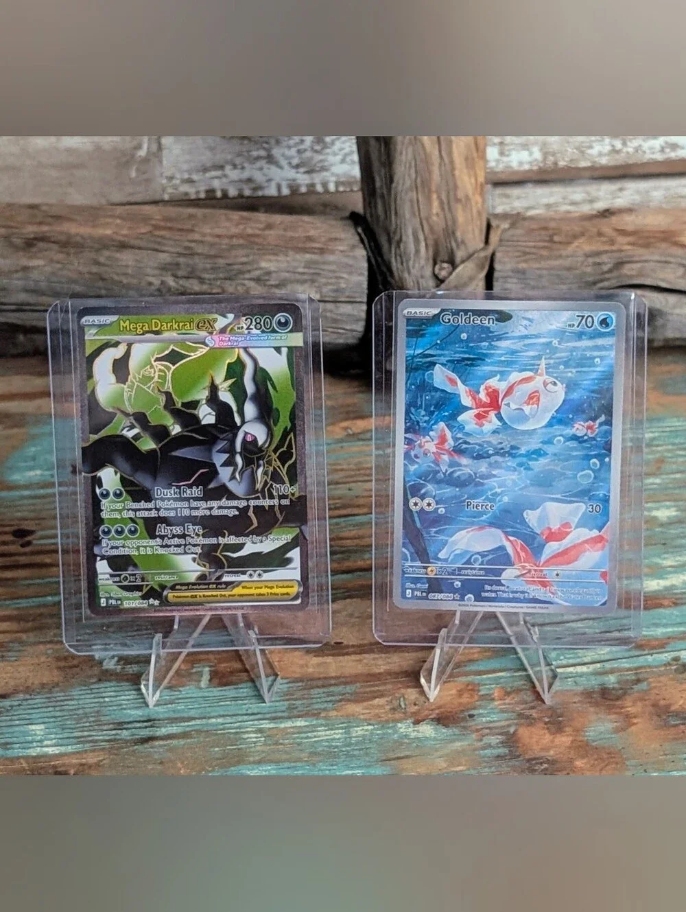 Pokemon Pitch Black Mega Darkrai Ex & Goldeen Bundle